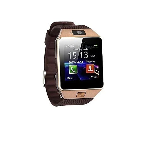Dz09 Sim Card And Tf Card Enabled Bluetooth Smart Watch - Brown