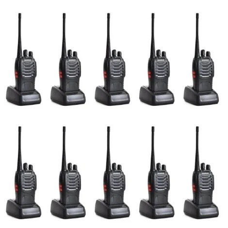 Two-way Radio Bf-888s Walkie Talkie Uhf 5w 16ch - 10 Pieces