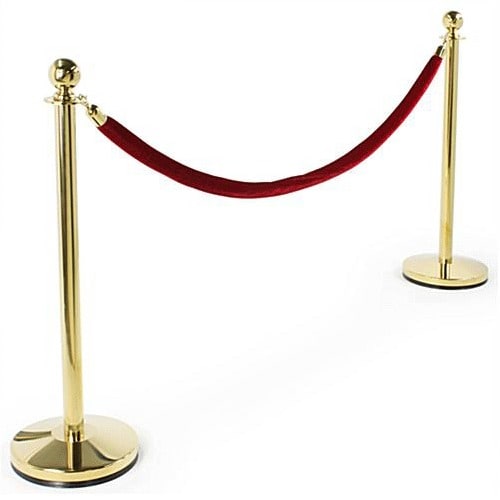 Stanchions Crowd Control Barriers - Gold