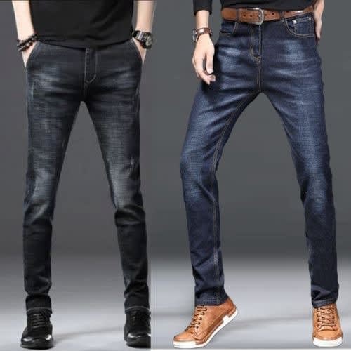 2Pieces Straight Stock Jeans