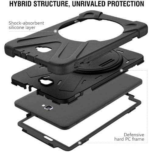 Shockproof Full-body Hybrid Rugged Defender Cover For Galaxy Tab A 10.1 T580/t585