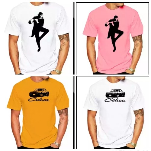 Set Of 4 T-shirts  - Whites, Yellow, Pink
