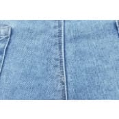 Ladies Low Waist Crazy Loosethread Bumshort-blue