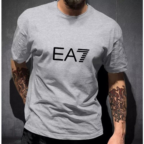 Ea7 Design Men's T-shirts - 4pcs - Black - Ash - White - Orange