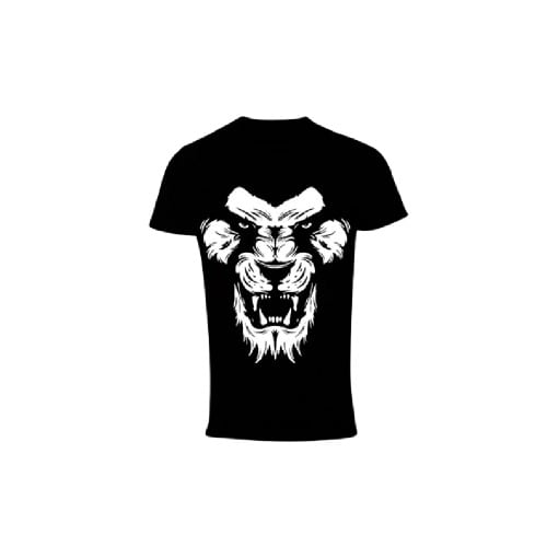 Lion Print Shirt - Black
