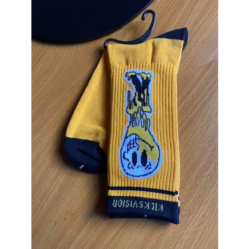 Yellow Stylish Men's Punk Socks