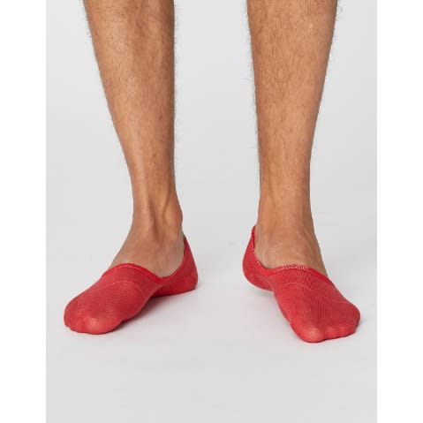 Invisible  Soft Cotton Socks - Red