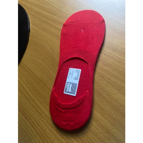 Invisible  Soft Cotton Socks - Red