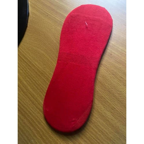 Invisible  Soft Cotton Socks - Red