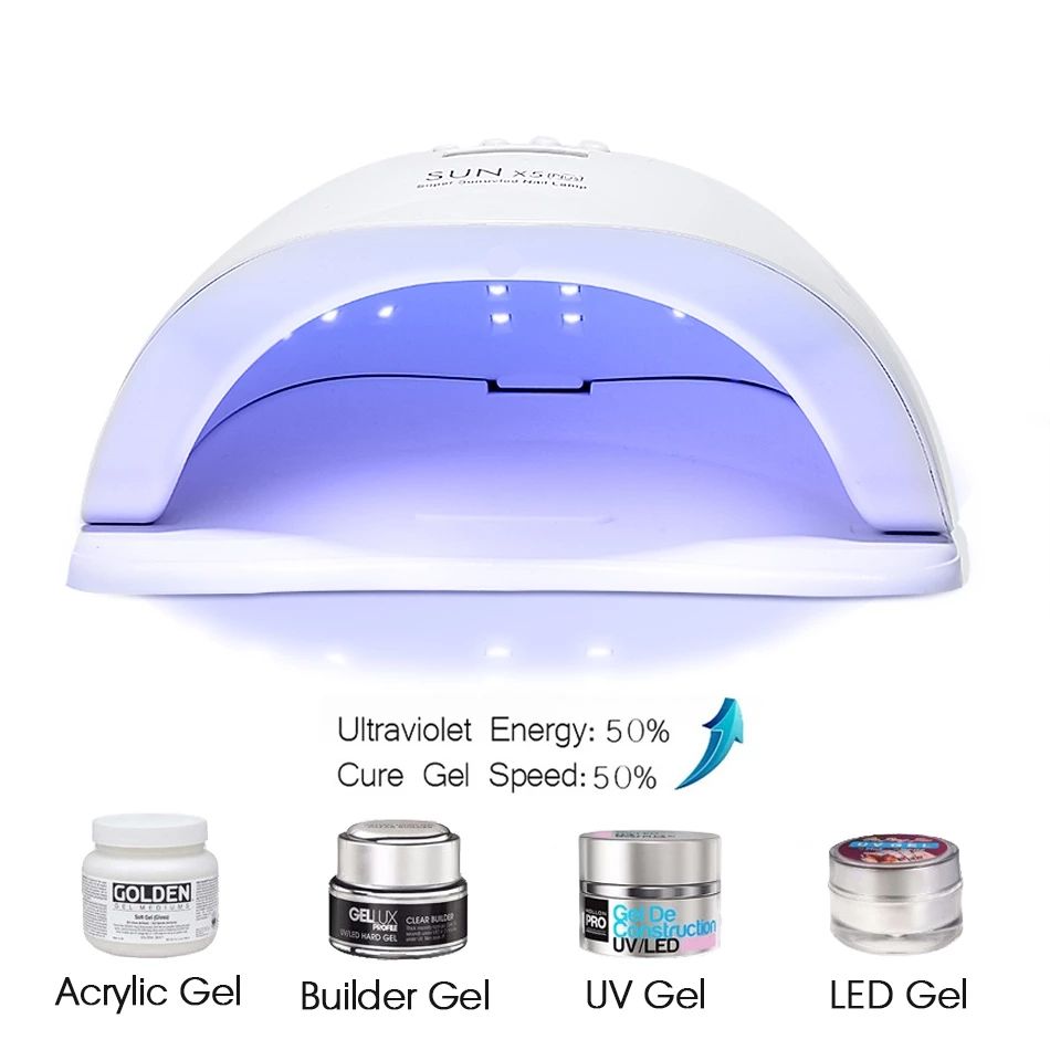 SUN5XPlus UV LED Lamp For Nails Dryer 54W Ice Lamp For Manicure Gels Nail Lamp Drying Lamp For Gels Varnish