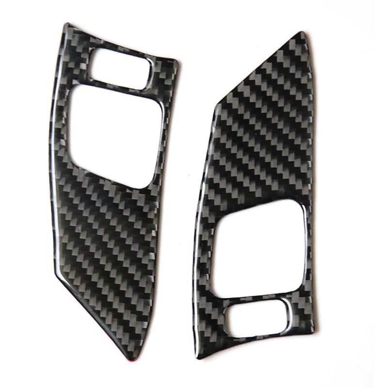 Car Accessories Interior Carbon Fiber Steering Wheel Lift Wait Black Stickers Decorative For LEXUS IS250 300 350 2006-2012
