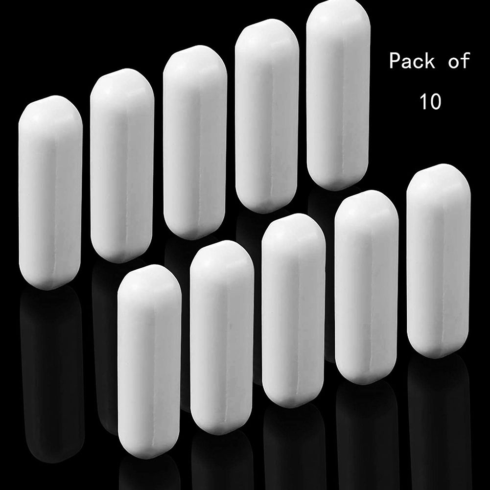 10 Pieces PTFE Magnetic Stirrer Mixer Stir Bar Laboratory