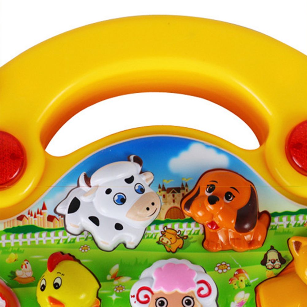 Chinese Farm Animal Sound Kids Piano Music Toy Musical Animals Sounding Keyboard Piano Baby Playing Type Musical Instruments