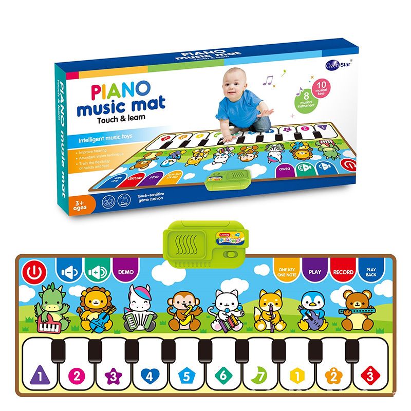 Baby Musical Instruments Piano Keyboard Playing Mat Toys For Children 1 2 4 Years Old Kids Early Educational Toys