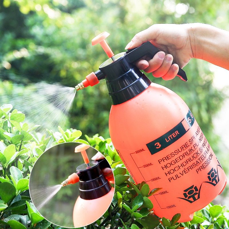 Spray Bottle Mist Air Compression Pump Watering Bottle Gardening Fertilizers Manual Air Pressure Spray Can Sprayer 2L