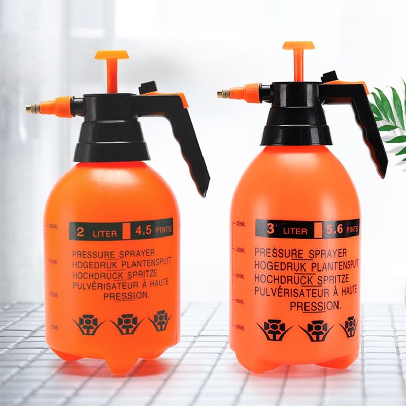 Spray Bottle Mist Air Compression Pump Watering Bottle Gardening Fertilizers Manual Air Pressure Spray Can Sprayer 2L