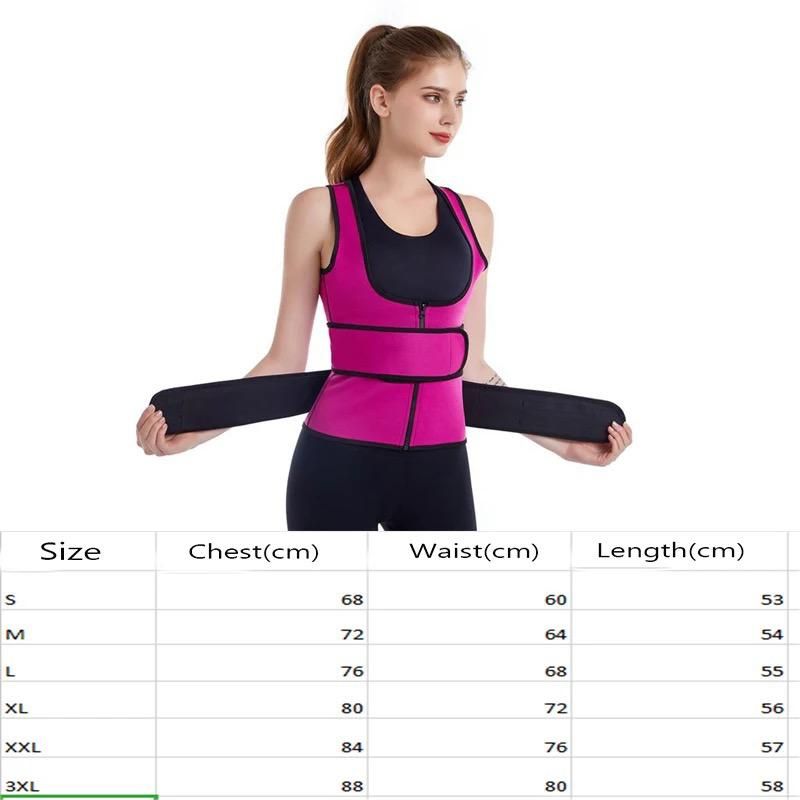 Ladies/Women Waist Trainer Adjustable Corset Vest Body Shaper -PINK