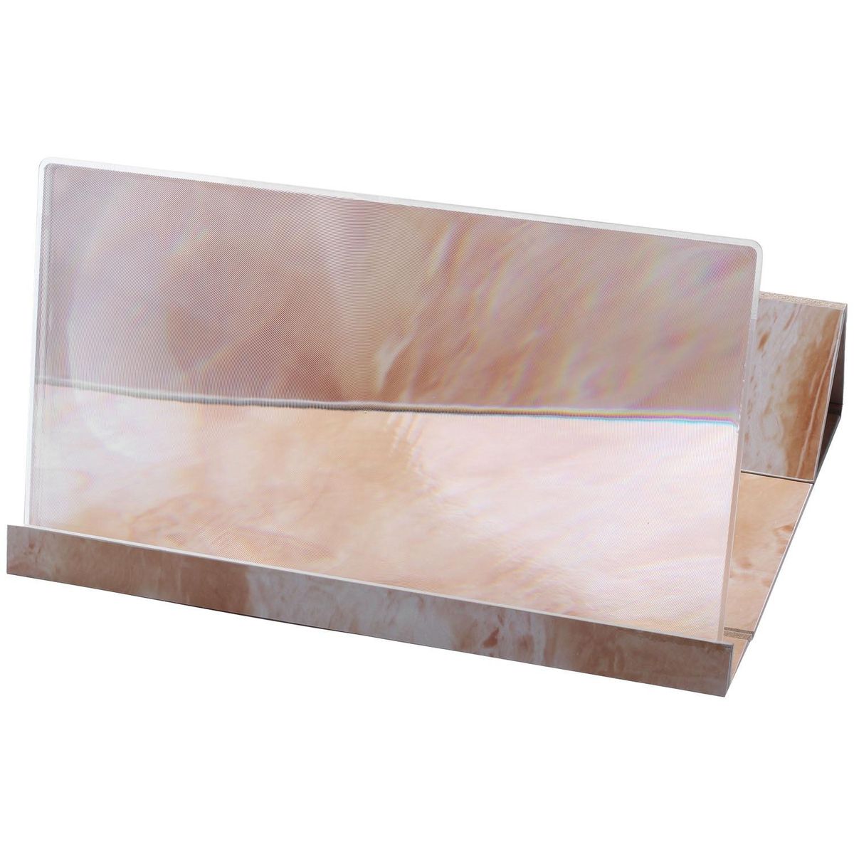 12 Inch Foldable 3D Hd Screen Yellow + White Magnifying