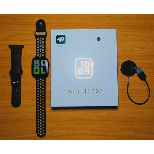 T55 Smart Watch Band With Bluetooth, Phone Call, Fitness Tracker Heart Rate & Bp Monitor