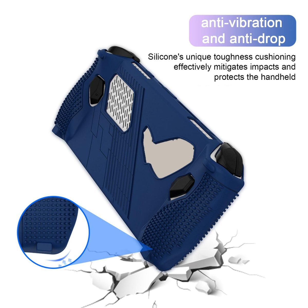Game Machine Protective Case Shield for Asus Rog Ally 2023 Game Blue