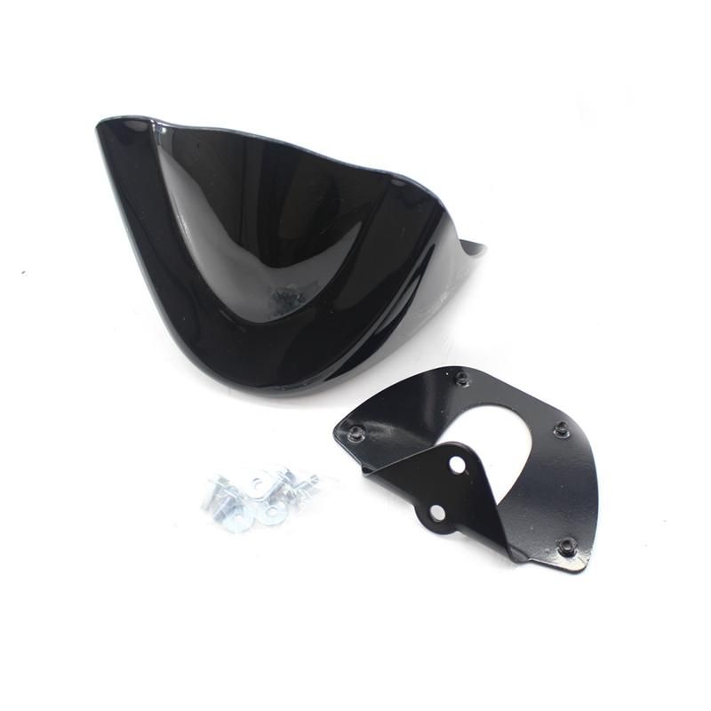 Bright black Front Chin engine Shield Fit Haey Dyna FXDL