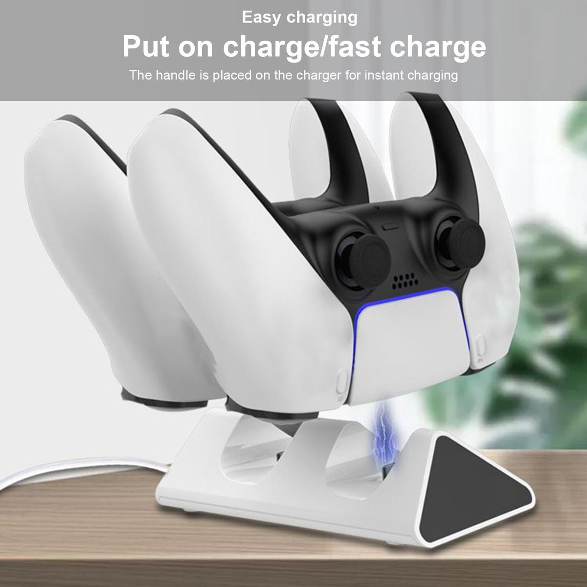 Controller Charging Station Wireless Game Hand Grip Charging Station White