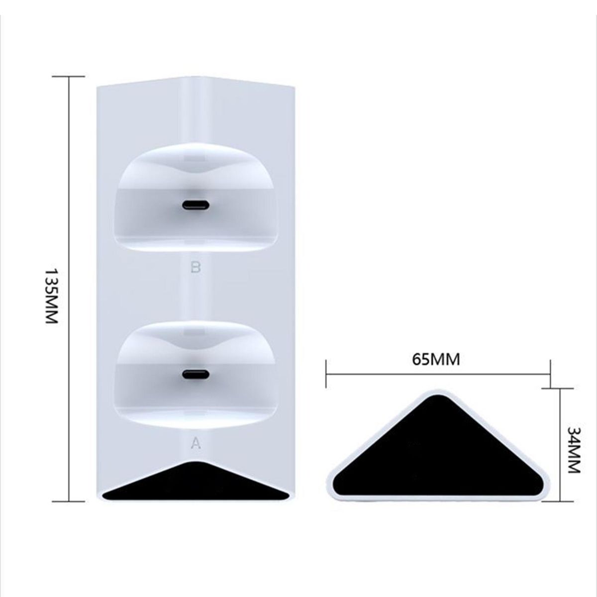 Controller Charging Station Wireless Game Hand Grip Charging Station White