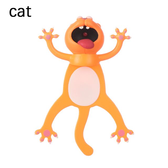 For Kids Kawaii Cartoon Animal Bookmark Cat Pvc Book Item