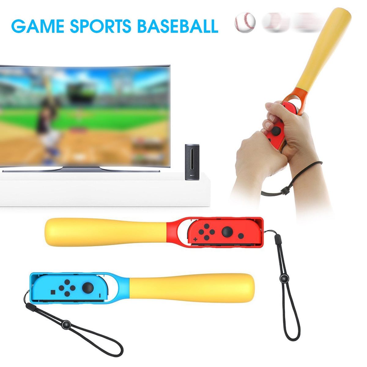 2Pcs VR Controller Handles Right Left VR Game Controller Grips BlueRed