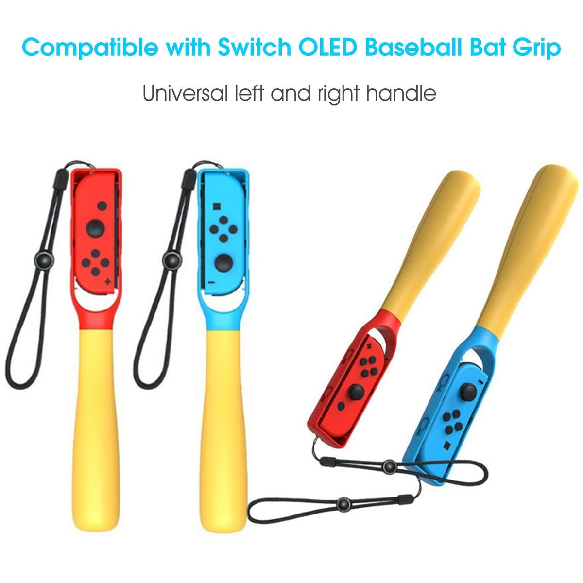 2Pcs VR Controller Handles Right Left VR Game Controller Grips BlueRed