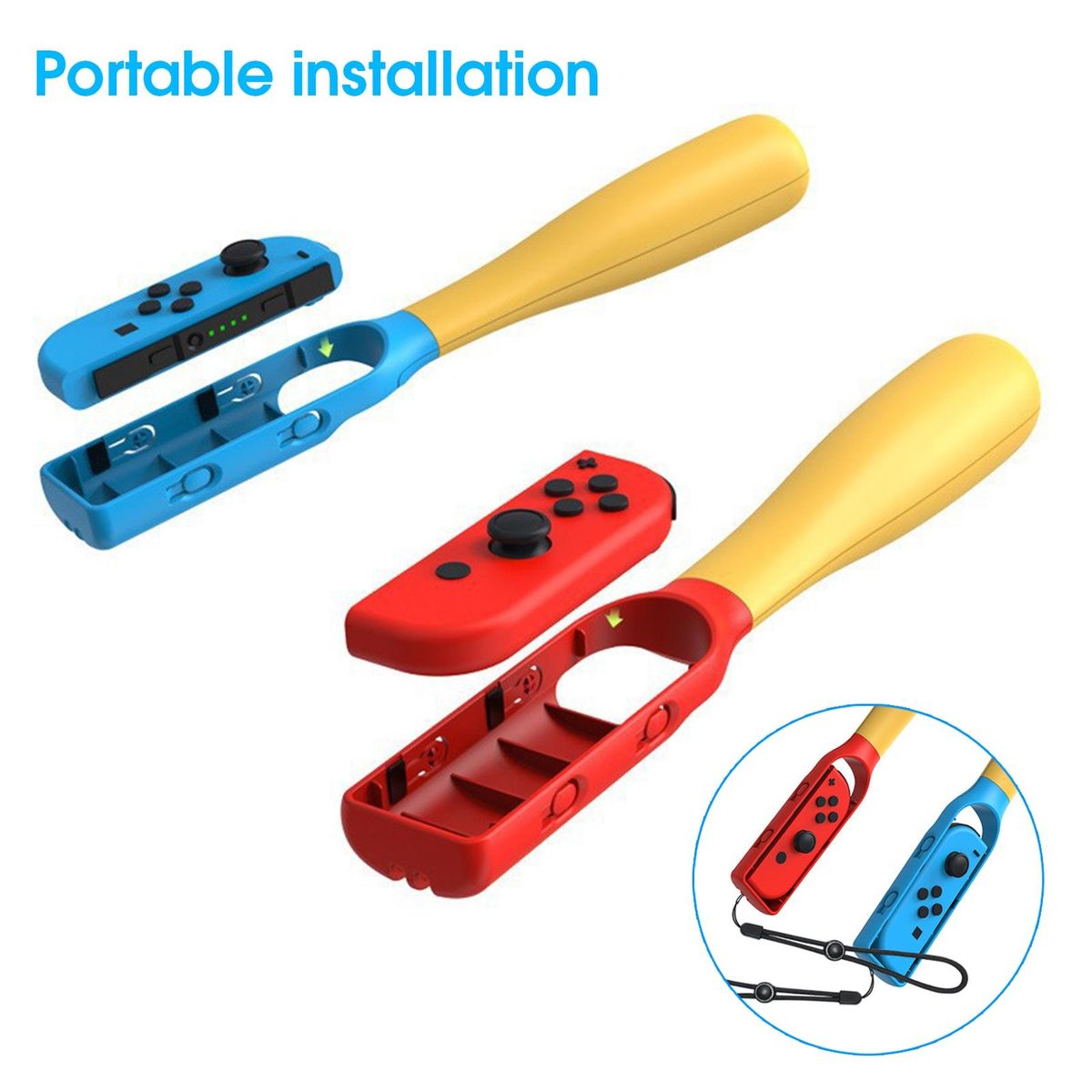 2Pcs VR Controller Handles Right Left VR Game Controller Grips BlueRed