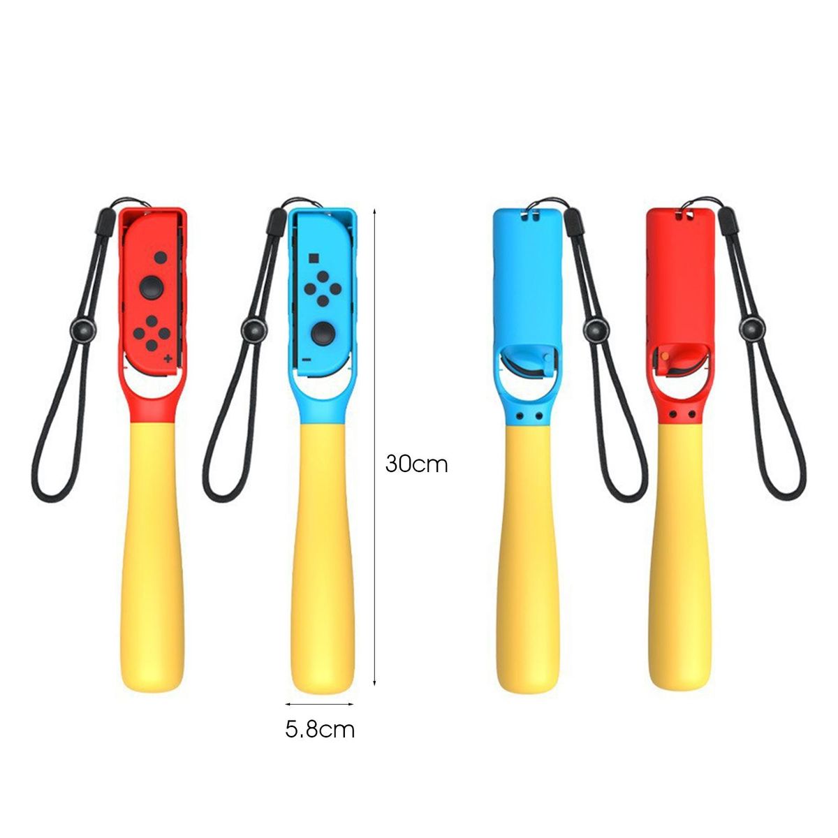 2Pcs VR Controller Handles Right Left VR Game Controller Grips BlueRed