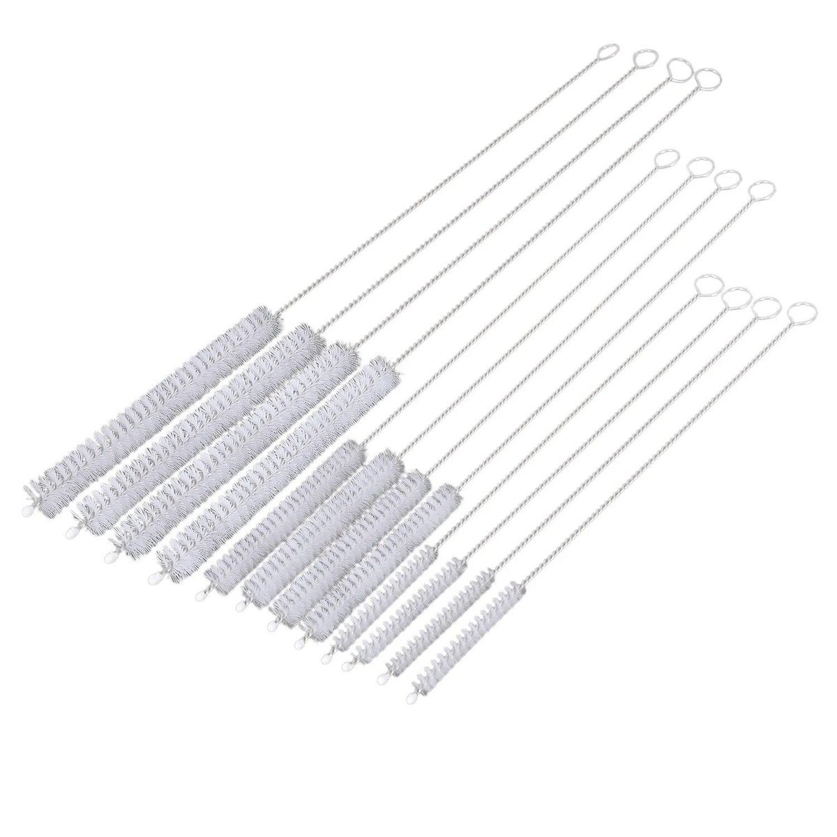 12-Piece Drinking Straw Cleaning Brush - Straw Cleaner (12inch, 10inch, 8inch) - Bendable Cleaning Brush for Multiple Size Str