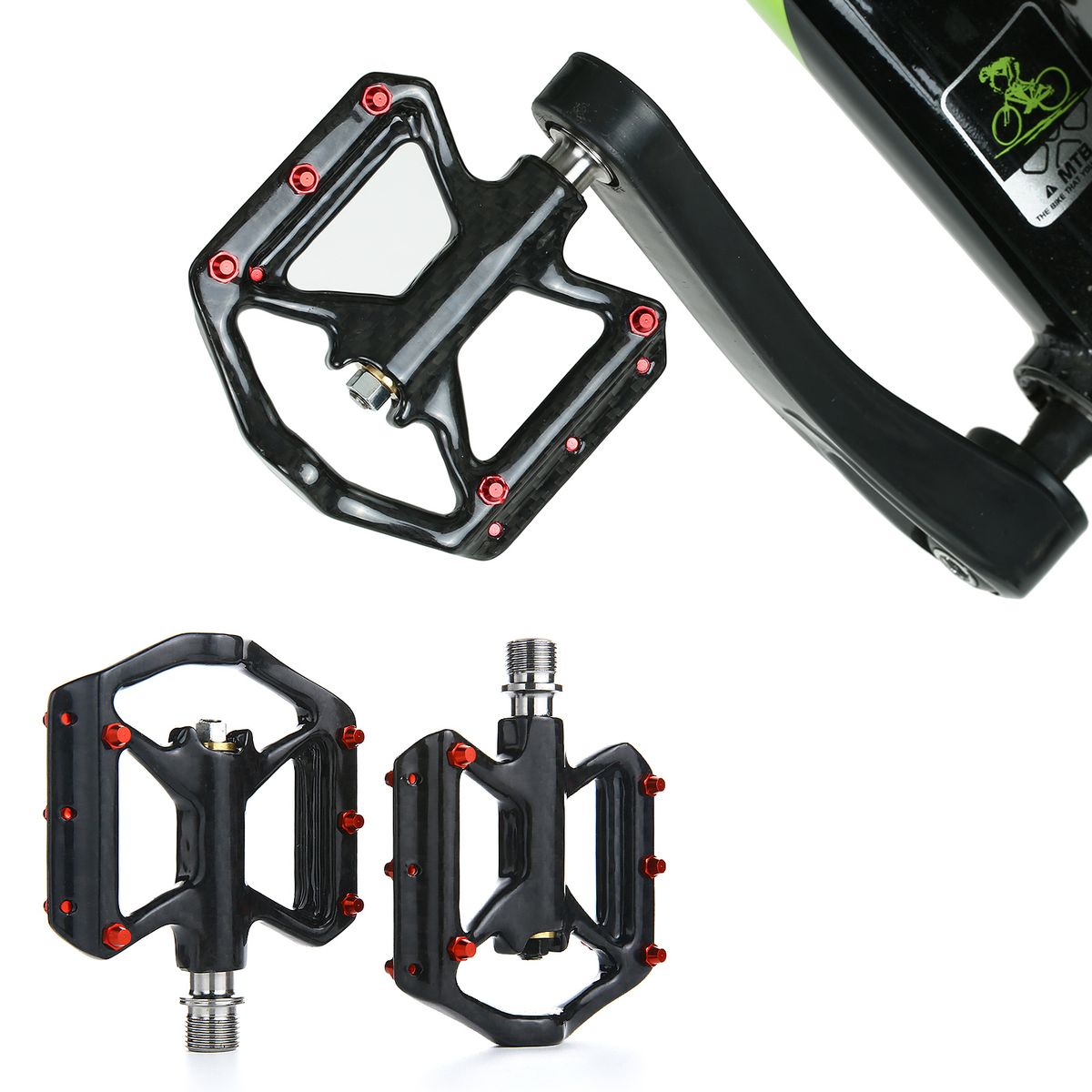 Ultra Light Bike Pedals Lightweight Carbon Fiber Platform