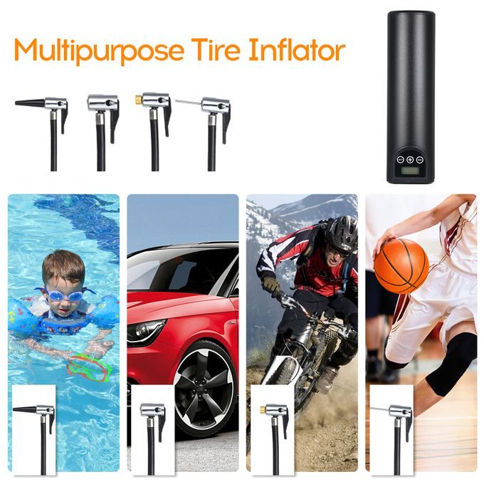 Cordless Tire Inflator Portable Automatic Handheld Vehicle