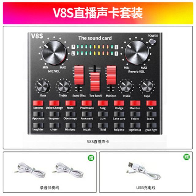 Bm 800 Microphone Kits With V8s Live Sound Card Set Bm800