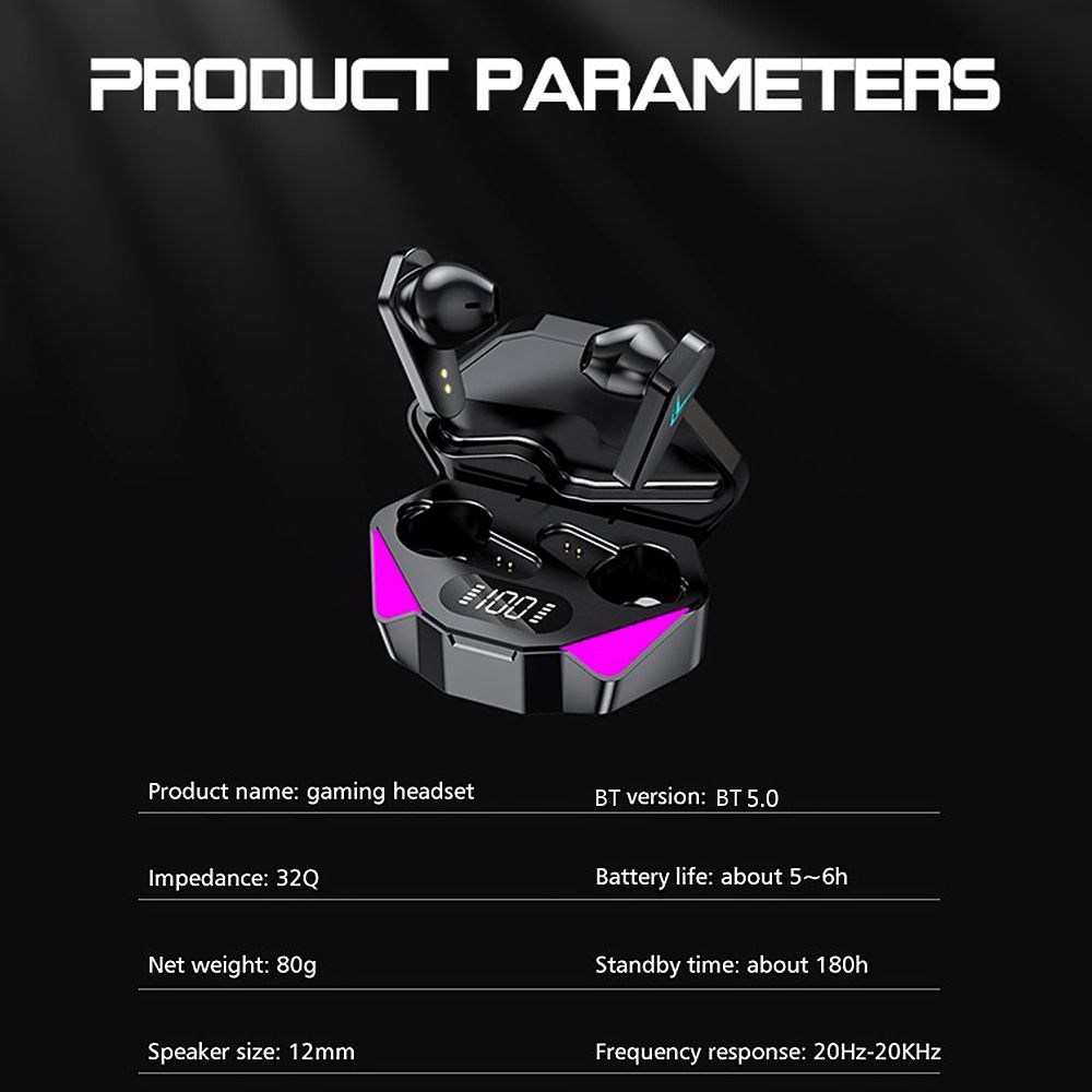 X15 True Wirless Stereo Earphones Semi-in-ear BT 5.0