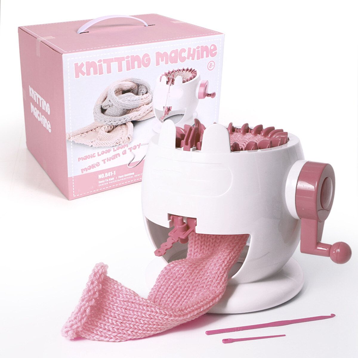 Knitting Machine Kids Knitting Kit Smart Weaver Weaving Loom Toy DIY Scarf Hat Sock Educational Toy