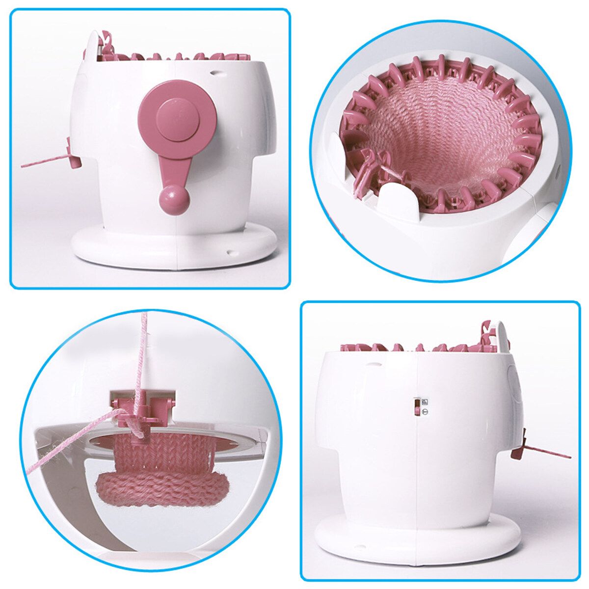 Knitting Machine Kids Knitting Kit Smart Weaver Weaving Loom Toy DIY Scarf Hat Sock Educational Toy