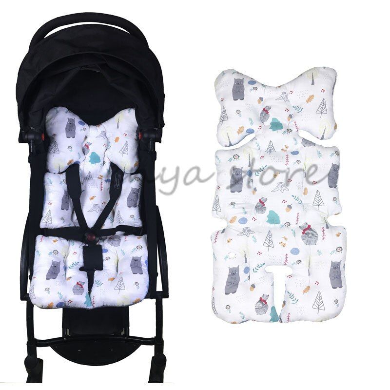 Coussin De Siege Auto Bebe - En Coton, Pour Bebe Poussette Revetement De Siege, Coussins De Rembourrage Pour Babyzen Yoyo Poussette Yoya, Accessoires Pure Cotton Fabric D