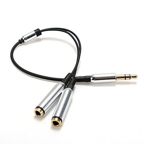 Audio Jack Male To 2 Female  3.5mm Combo