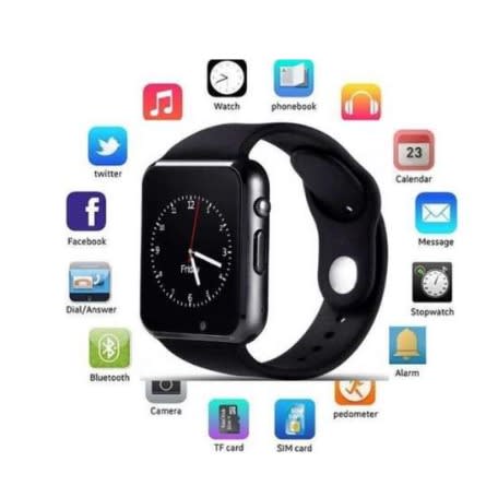 Smartwatch - Single Sim Gsm + Bluetooth + Memory Card Slot And Camera