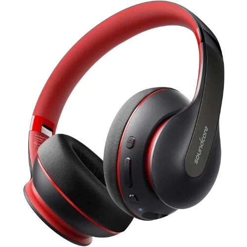 Soundcore Q10 Wireless Over Ear Bluetooth Headphones - Black And Red