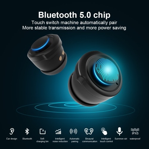 T90 Smart Watch With Dual Bluetooth 5.0 Headphone