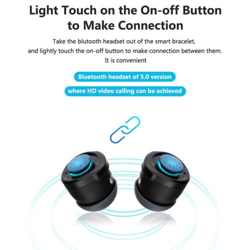 T90 Smart Watch With Dual Bluetooth 5.0 Headphone