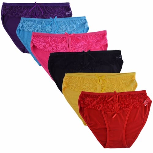 Ladies 6-in-1 Sexy Panties Set - Multicolour