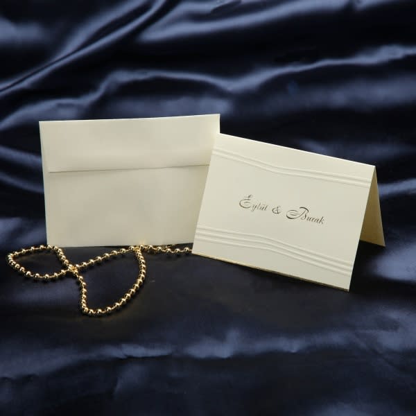 Wedding Invitation Card - Cream - 32 - Pack of 100