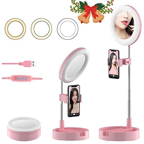 Extendable Table Top Selfie Ring Light