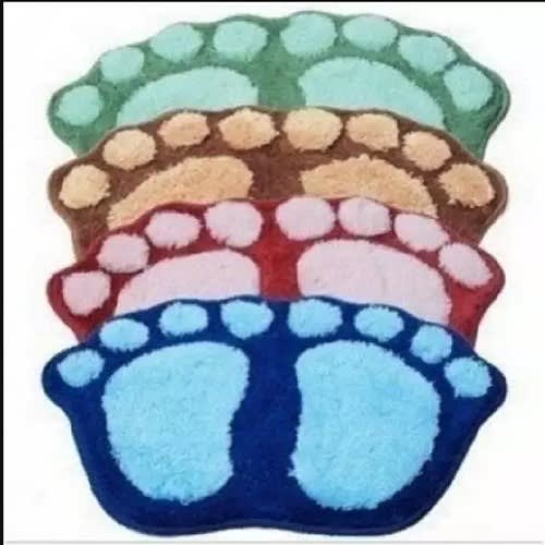 Foot Shaped Door Mat -Set Of 4