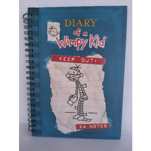 A4 Diary Of A Wimpy Kid  Notebook -Blue